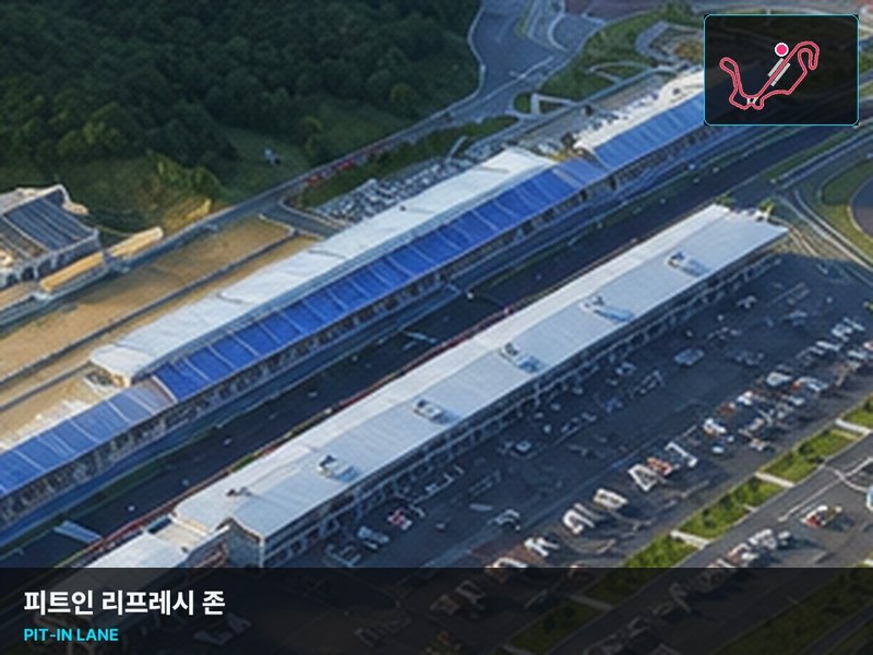 피트인 리프레시 존 - 인제 스피디움 피트 빌딩 항공 실사